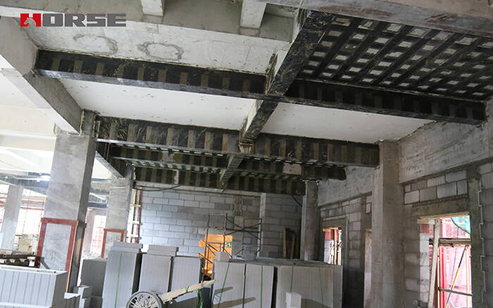 Tăng cường tấm, cột, chùm với bao bì CFRP Tăng cường tấm, cột, chùm với bao bì CFRP