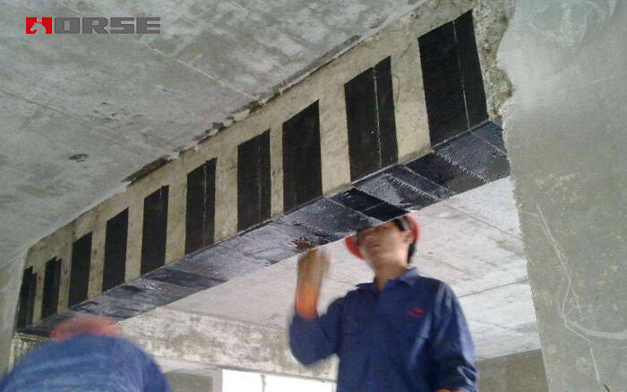 Tăng cường vải sợi carbon.