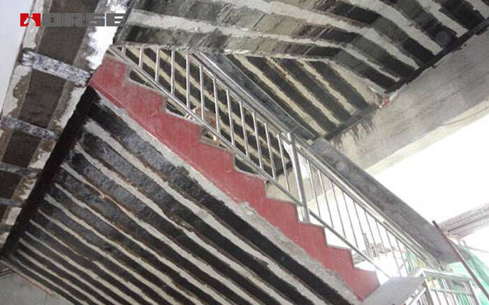 Củng cố cầu thang bằng vật liệu FRP