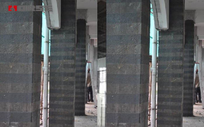 Vải tái đóng băng sợi carbon liên kết bên ngoài (CFRP) trên cột RC Vải tái đóng băng sợi carbon liên kết bên ngoài (CFRP) trên cột RC