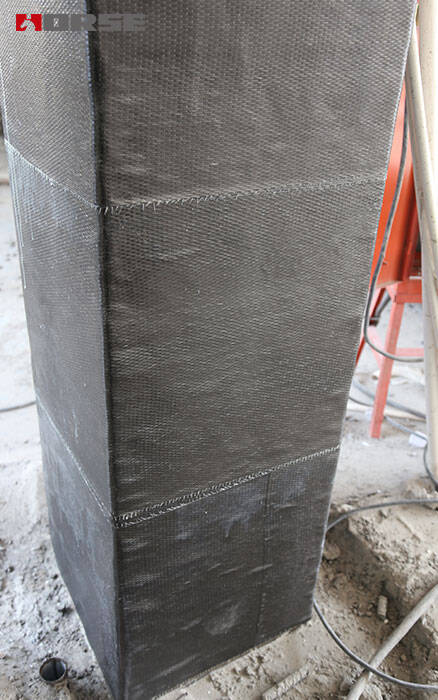 cột gia cố bằng vải sợi carbon