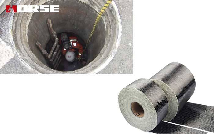 Carbon fiber wrap system for manhole repair and strengthening Carbon fiber wrap system for manhole repair and strengthening