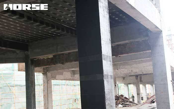 Strengthening with carbon fiber sheet for concrete column Strengthening with carbon fiber sheet for concrete column