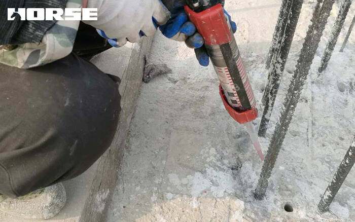 planting rebar with anchoring epoxy planting rebar with anchoring epoxy