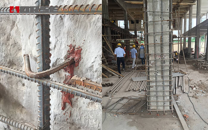 Tăng cường tiết diện ngang cho các cột kết cấu Tăng cường tiết diện ngang cho các cột kết cấu