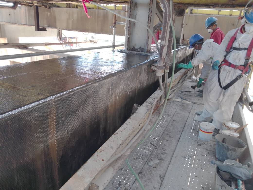 Phục hồi các dầm bê tông cốt thép bị hư hỏng bằng vải sợi carbon đơn hướng HM-30