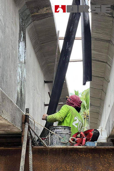 HM-30 CFRP trên các mối nối của dầm tại cầu Mati-Maragusan