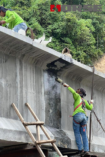 HM-30 CFRP trên các mối nối của dầm tại cầu Mati-Maragusan