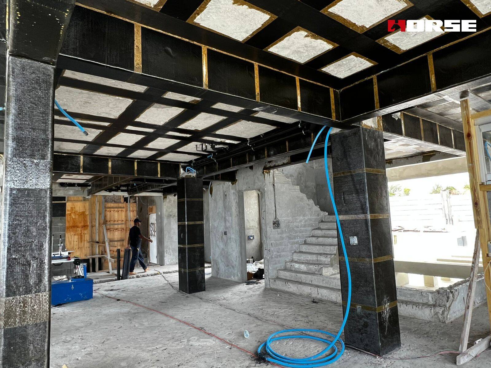 Gia cố sợi carbon (CFRP) cho biệt thự ven biển