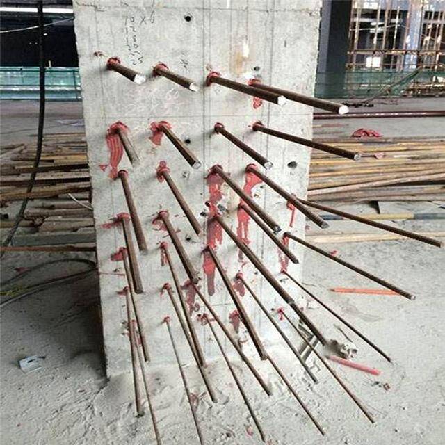 Rebaring Work in RCC Columns & Wall by Horse Chemical Anchor Rebaring Work in RCC Columns & Wall by Horse Chemical Anchor