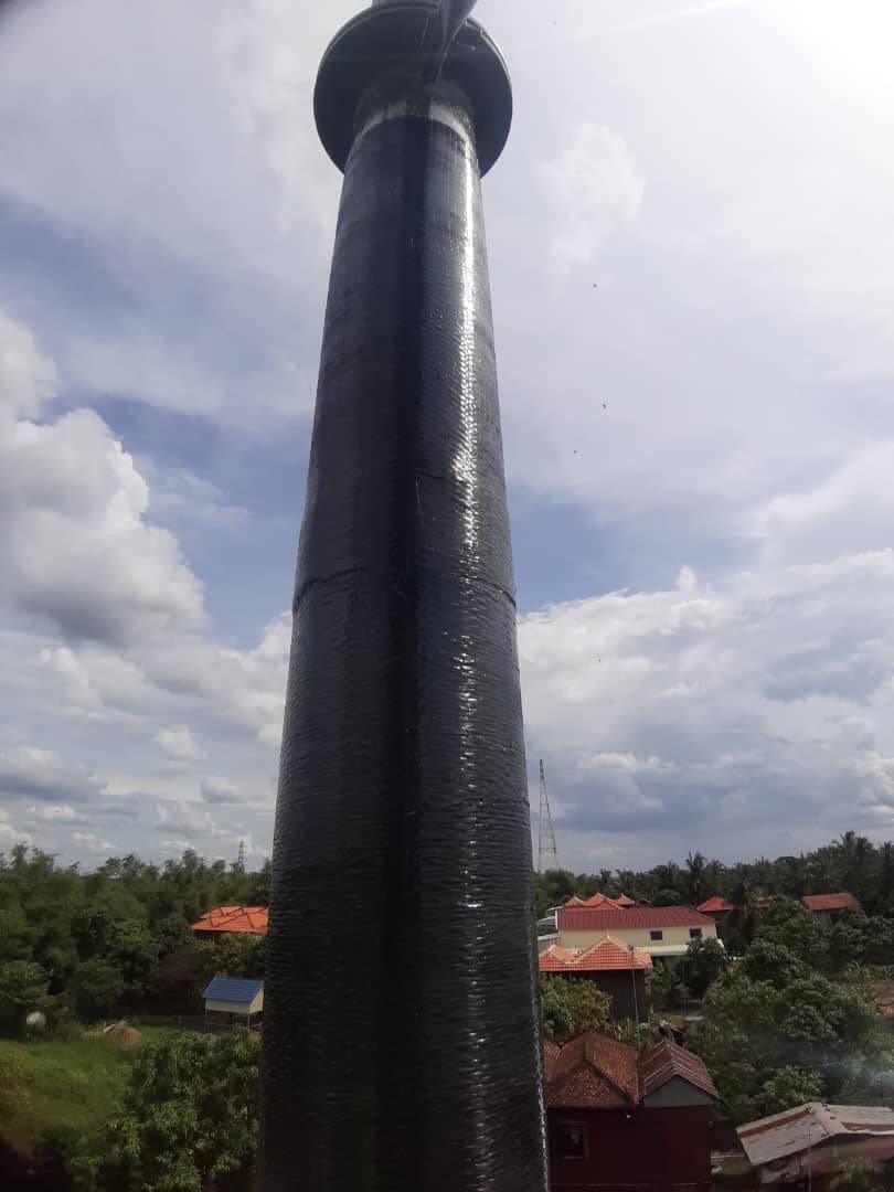 Sửa chữa tháp viễn thông bằng thép sử dụng Carbon FRP