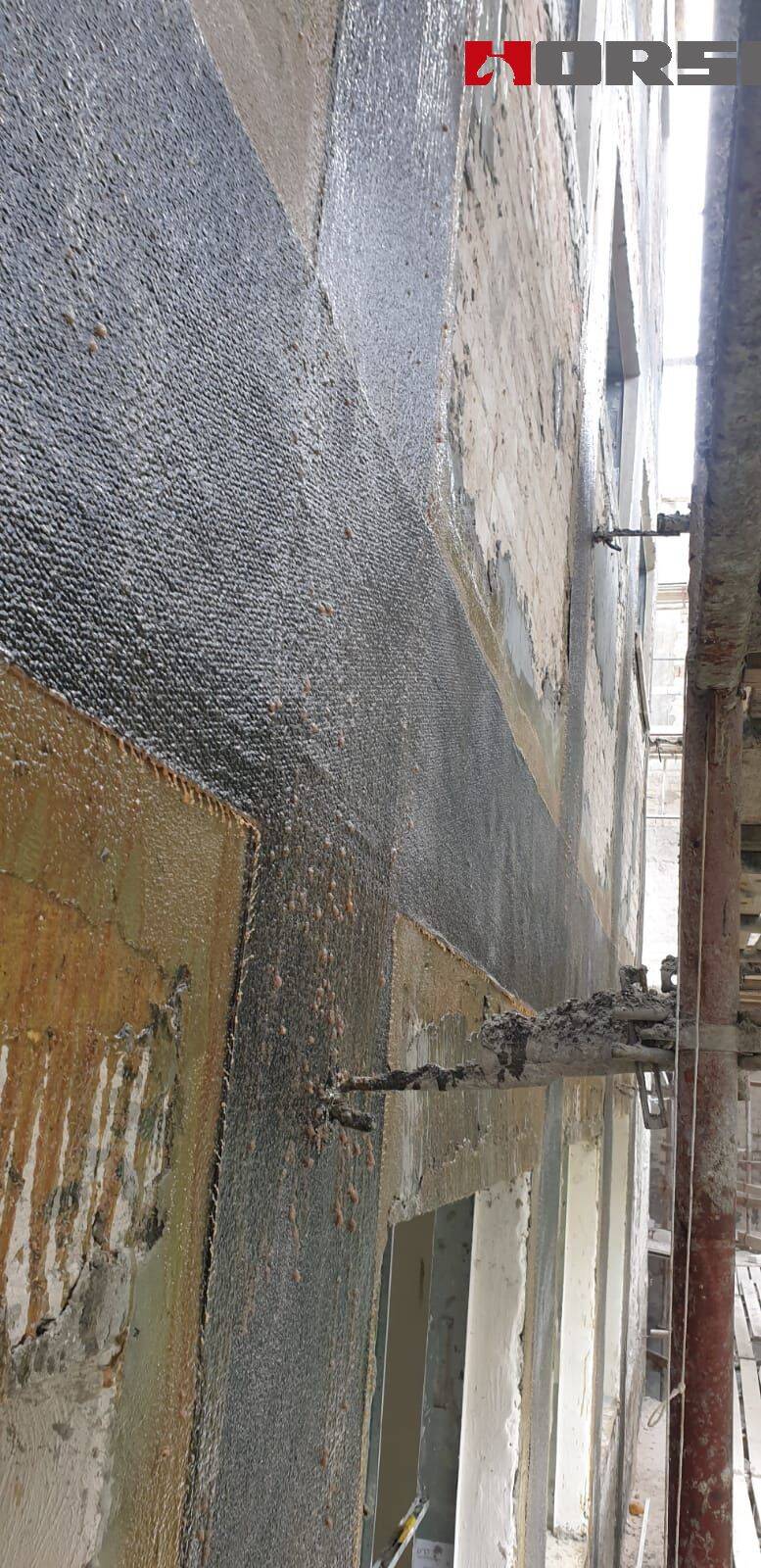 Cải tạo kết cấu tường bằng CFRP và neo sợi carbon