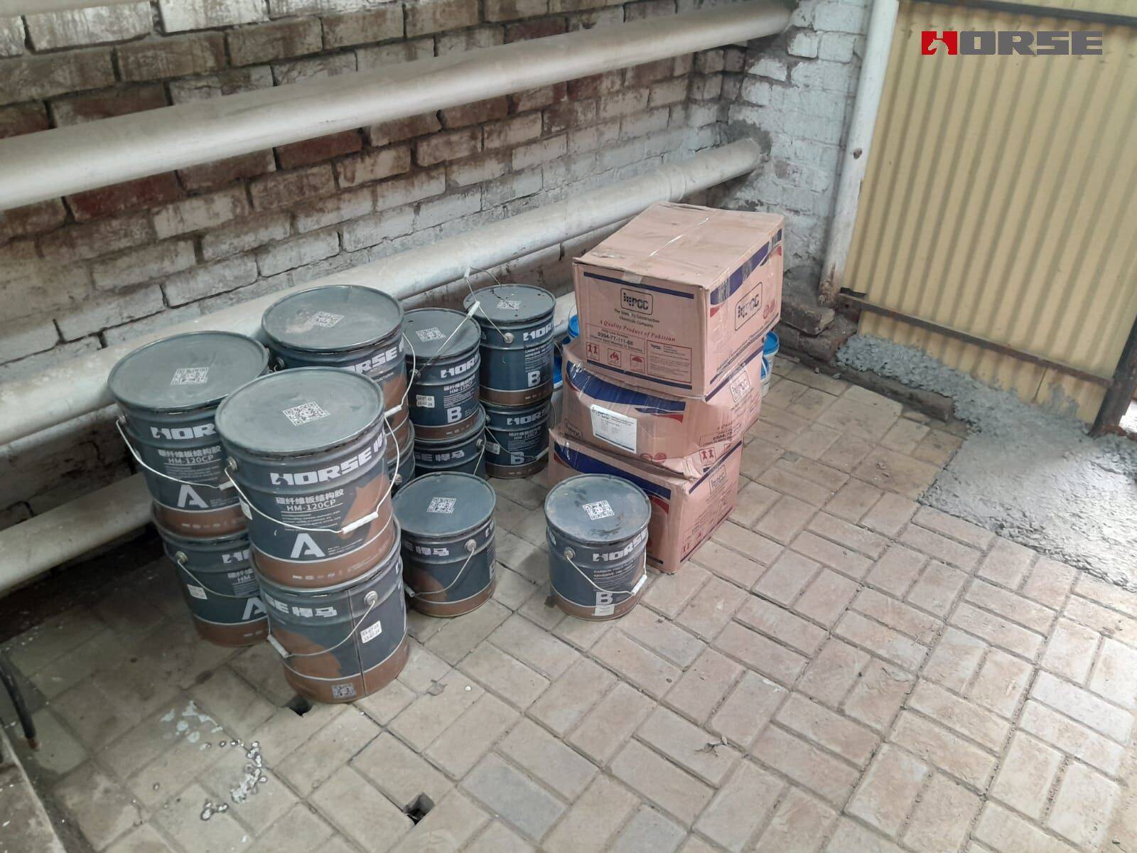 Tấm sợi carbon trên dầm
