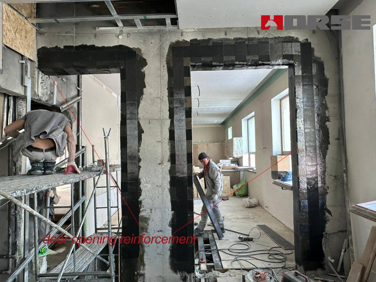 Trường hợp cải tạo nhà máy cũ thành tòa nhà văn phòng bằng sợi carbon