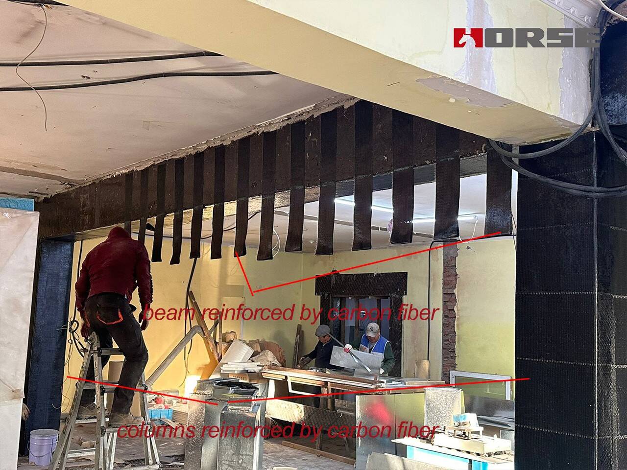Trường hợp cải tạo nhà máy cũ thành tòa nhà văn phòng bằng sợi carbon