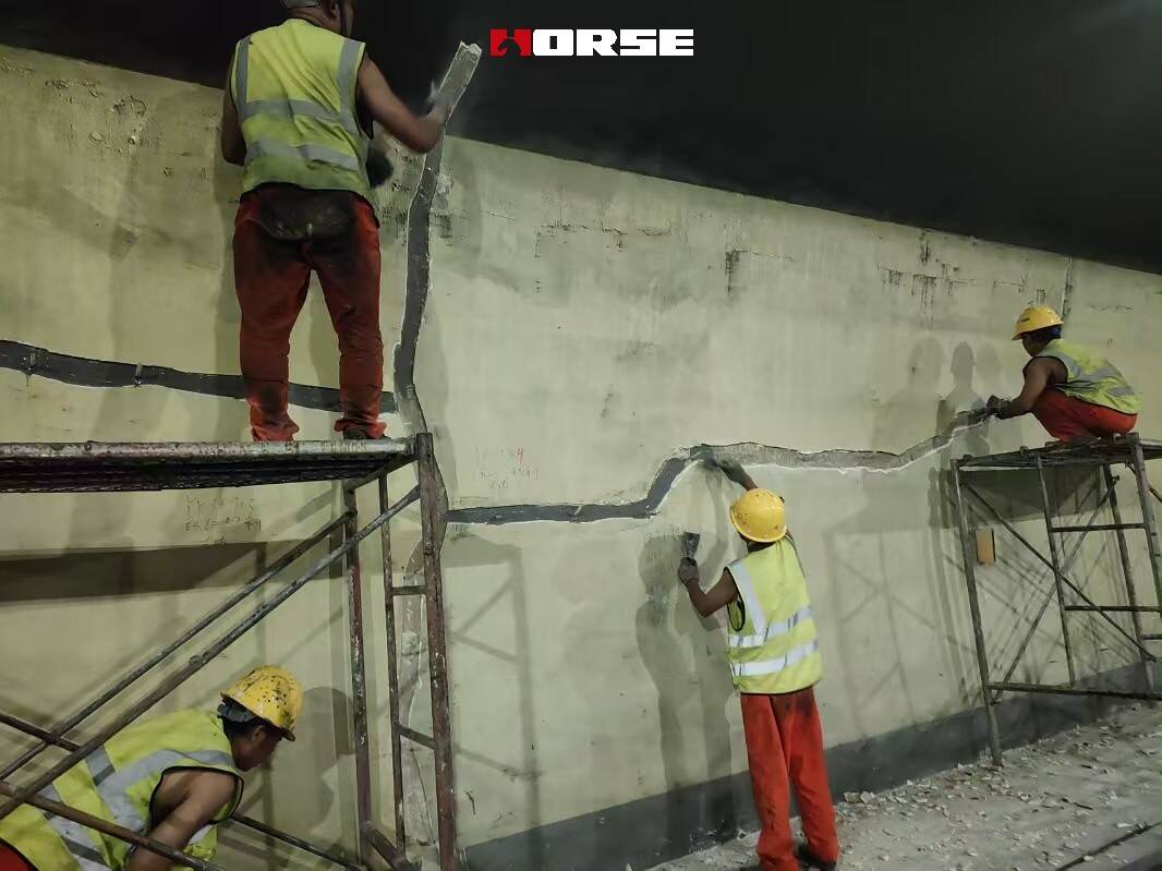 Sửa chữa và chữa lành vết nứt đường hầm bằng keo tiêm