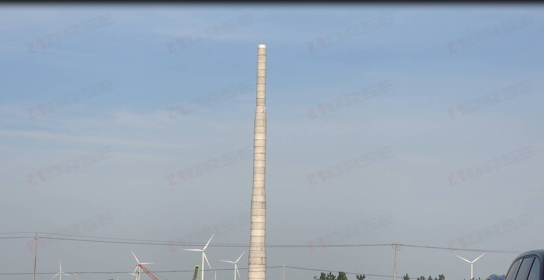 Lắp ráp tháp bê tông tuabin gió
