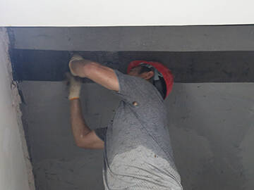 Slab retrofitting-sợi carbon polymer tái đông lạnh