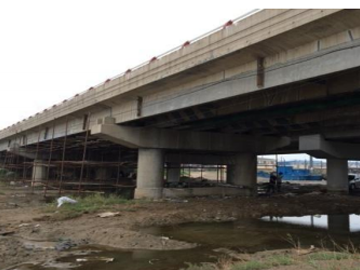 Dầm chính được gia cố bằng dải CFRP ứng suất trước